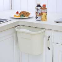 Creative Plastic Basket Small Cabinet Kitchen Trash Can Garbage Can for Kitchen Cupboard Hanging Trash Can