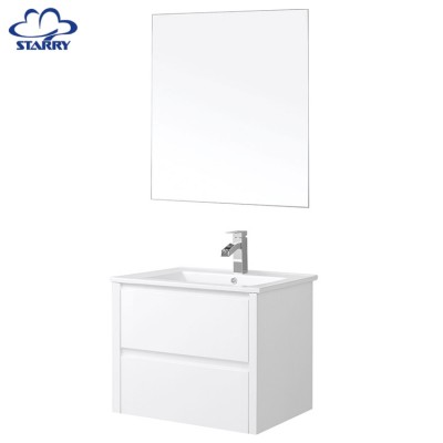 Customized Design Bathroom Cabinet 1Set Small Solid Wood Bathroom Vanity With Single Sink