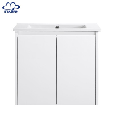 Country Style High gloss white Classical Mdf Cabinet Bathroom Furniture  Vanity