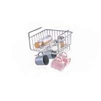 Metal wire cup drying spice storage cabinet shelf kitchen hanging rack